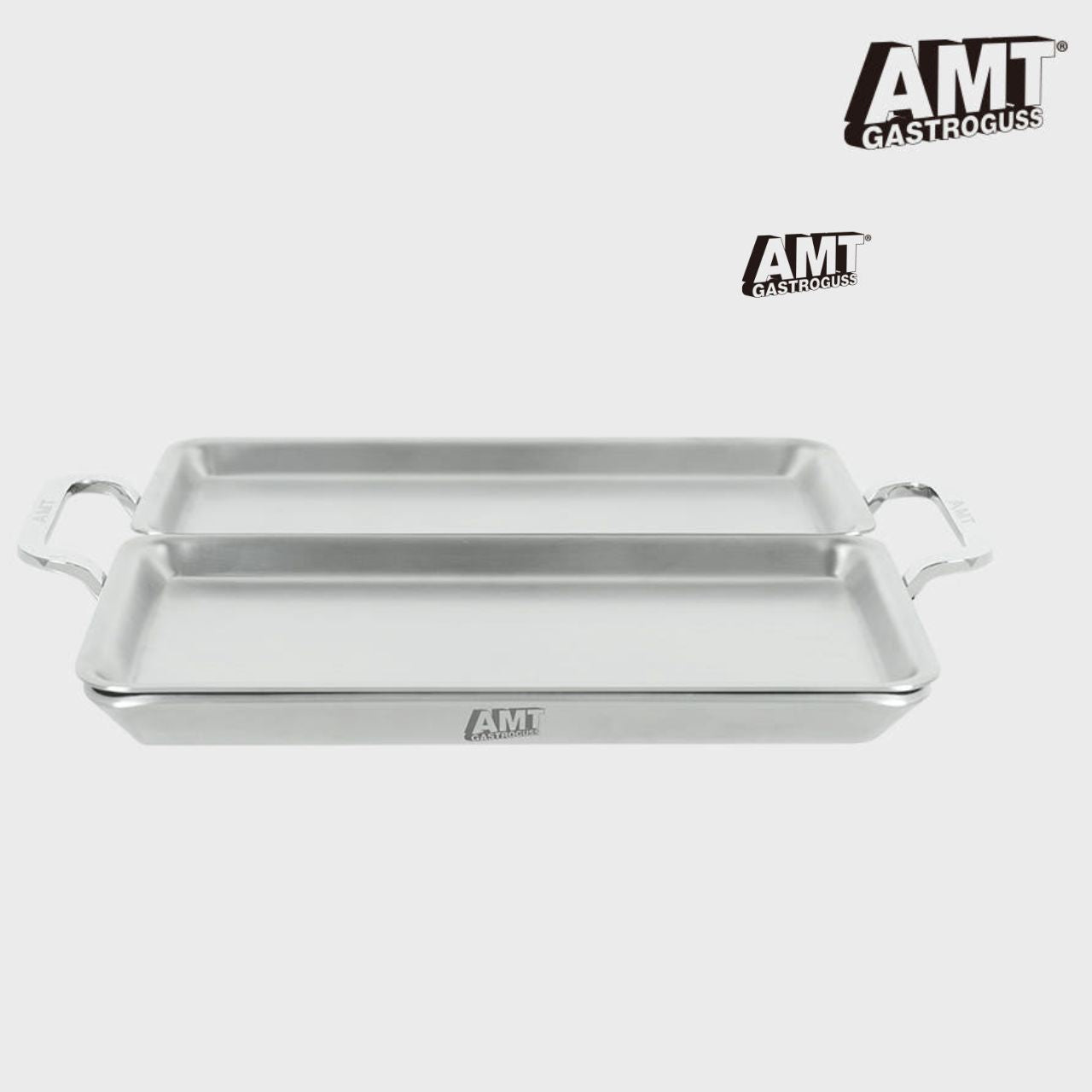 [AMT] 316Ti Stainless Steel 5-Ply Stealth Roast Pan & Modular Tray Set