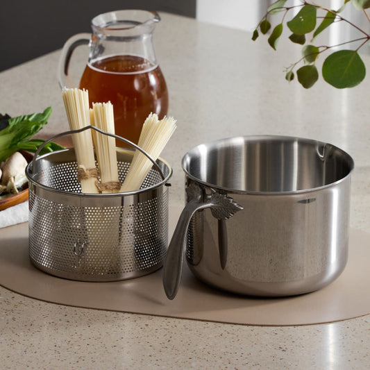 [finnilo] 316Ti 5-ply Stainless Steel Gourmet multi-pot Kettle, Pasta Pot
