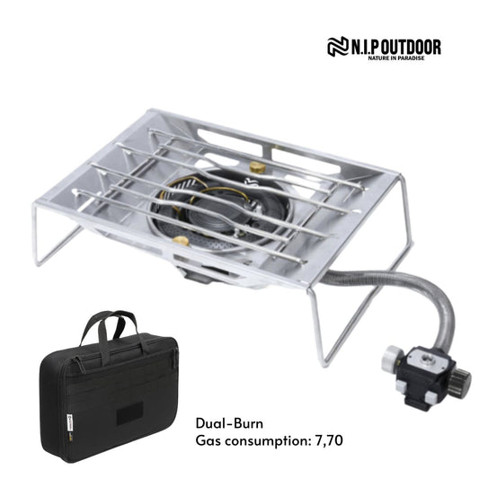 [N.I.P] Outdoor Camping Dual-Burn Power Flat Burner