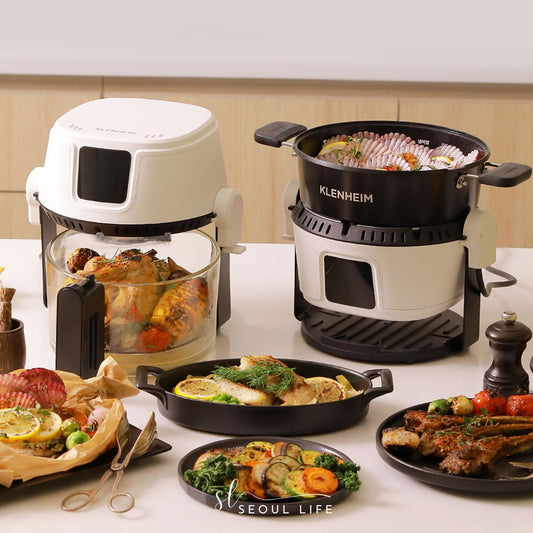 [Klenheim] 2-in-1 Air Fryer with Multi Pan