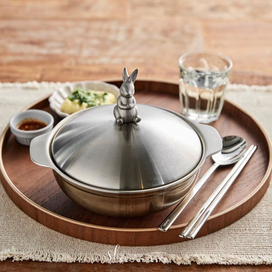 Rabbit Shabu shabu Pot, 20cm, 304 Stainless, Made in Korea