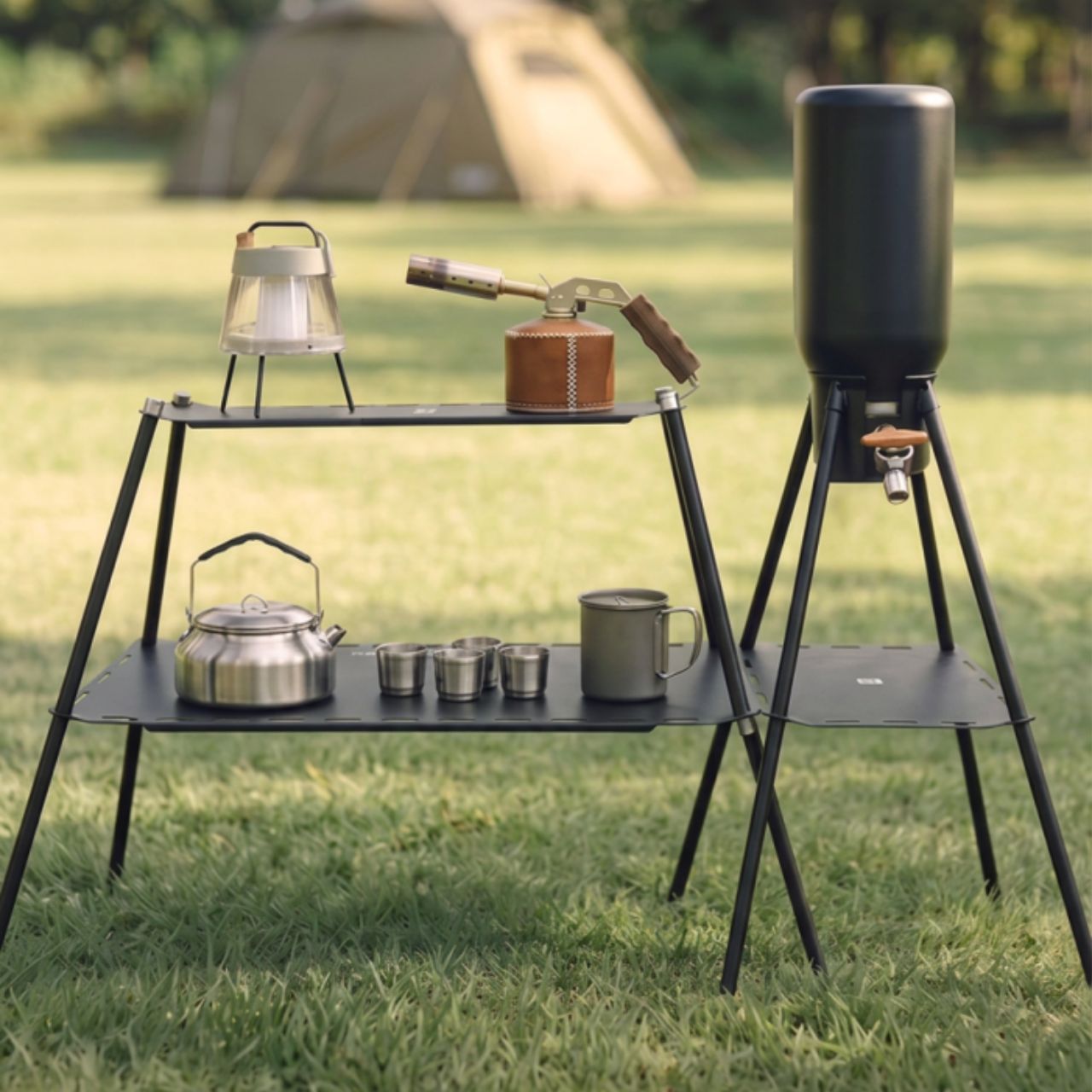 [PILMOA] Tactical Heavy Duty 2-Tier Camping Expansion Shelf