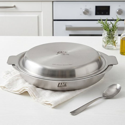 [AMT] 316Ti Double Pan, Premium 5-Ply Stainless Steel Cookware
