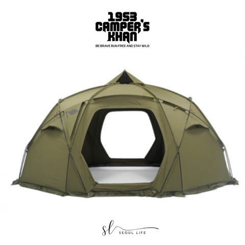 *Camperskan* Tenker 5M Octagon cotton blend (T/C) Tent/ Shelter, all-season, 4 people. Camping Equipment