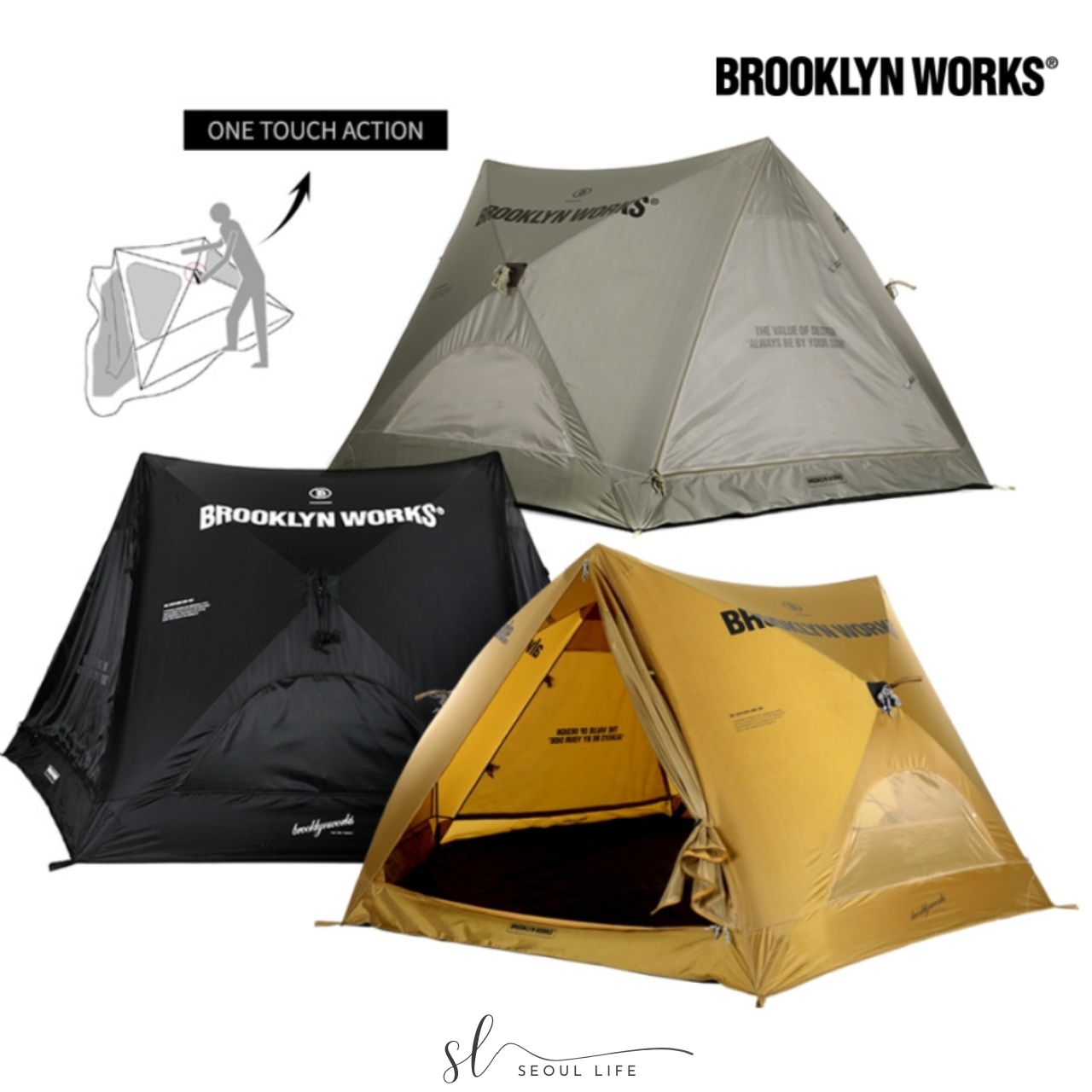*Brooklyn Works* One-touch Gateway Tent