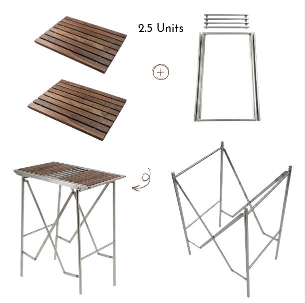 [Enrich] Premium Folding Camping Kitchen Table / High-Class IGT Standing Workstation