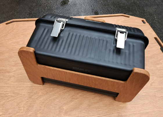 可折疊，手工製造木板和咖啡滴頭衣架套裝適用於 Stanley 經典午餐盒 9.4 公升