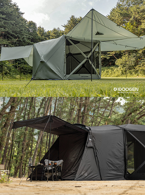 "Idoogen" Power Shield Tarf Fly Tent & Vestibule Tent for Octagon Car Docking Tent for Camping