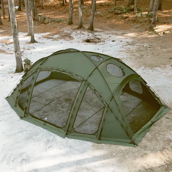 "Urbanside" Stego Dome Shelter, 6.6m Length Tunnel Dome, 40D Nylon Silicone Coating Tent useful for Camping