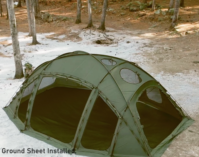 "Urbanside" Stego Dome Shelter, 6.6m Length Tunnel Dome, 40D Nylon Silicone Coating Tent useful for Camping