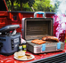 *Nomad* Grill & Smoker/ Advanced Thermal Design, Durable Stainless Steel Grill, Anodized Finishing Body. Camping Gear