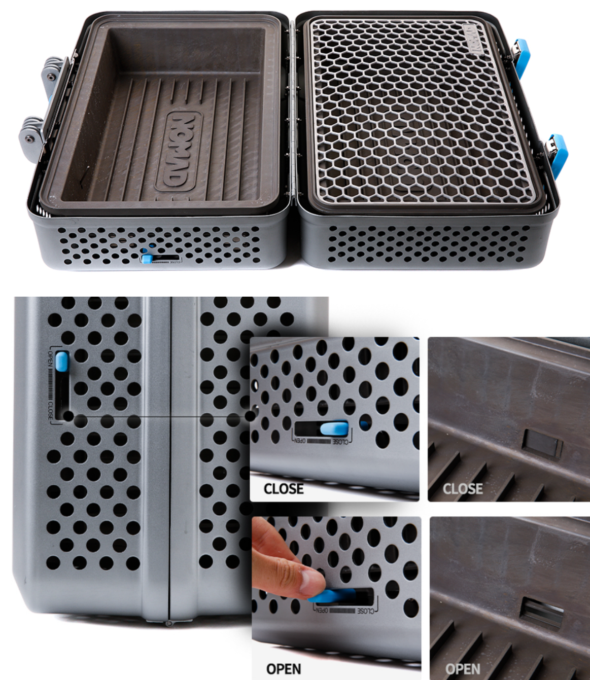 *Nomad* Grill & Smoker/ Advanced Thermal Design, Durable Stainless Steel Grill, Anodized Finishing Body.