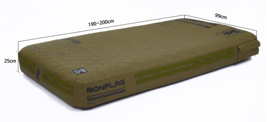 *Bonflag* Air Bed/Mattress for Single use, Air-pump included. Camping Gear