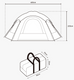 [Polaris] D1 PRO Dome Shelter & Tent for 3-4 people, Black Color, Vestibule Tent Option. Camping Rental