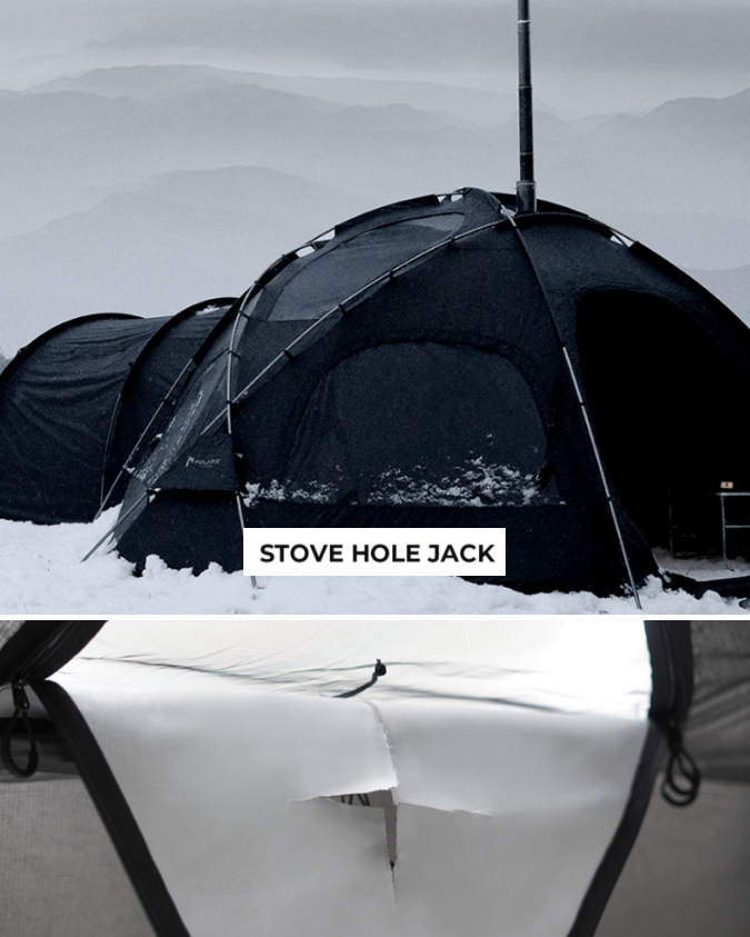 [Polaris] D1 PRO Dome Shelter & Tent for 3-4 people, Black Color, Vestibule Tent Option.