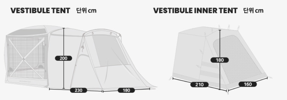 *Idoogen* Octagon MAX  Car Docking Tent & Vestibule Tent ( Included Inner tent). Camping Gear