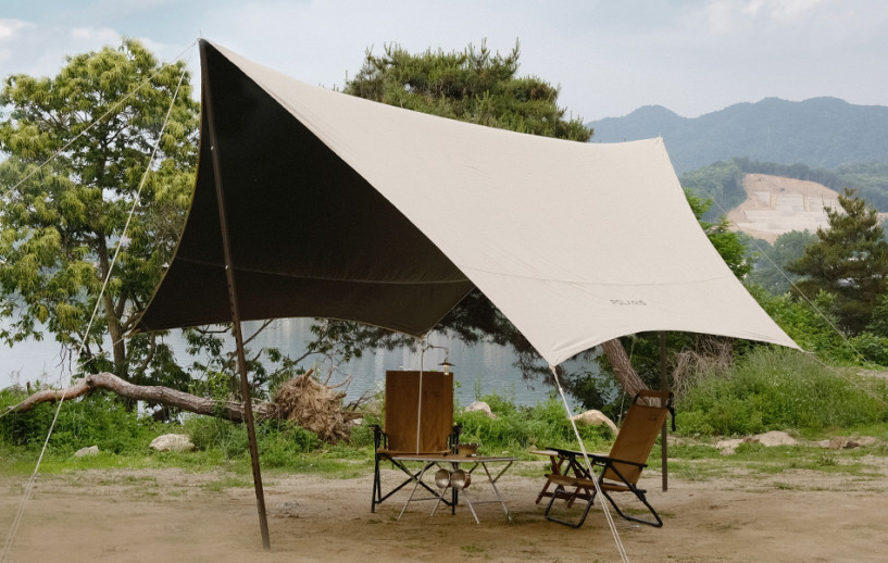 *Polaris" New Hexa Tarp & 2 Premium Pole set