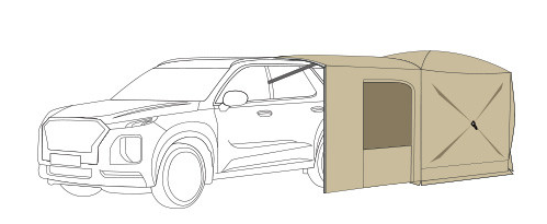 [Idoogen] Additional tent parts for Vantagon Infinity car docking tent.