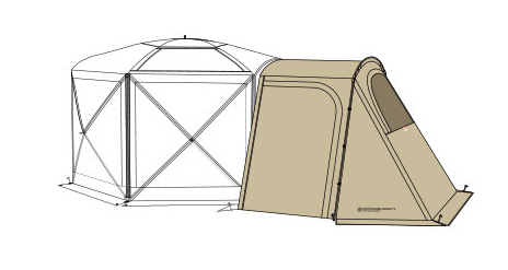 [Idoogen] Additional tent parts for Vantagon Infinity car docking tent.