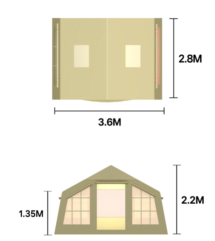 [Coody] Cotton Air Tent 10.0 Shelter