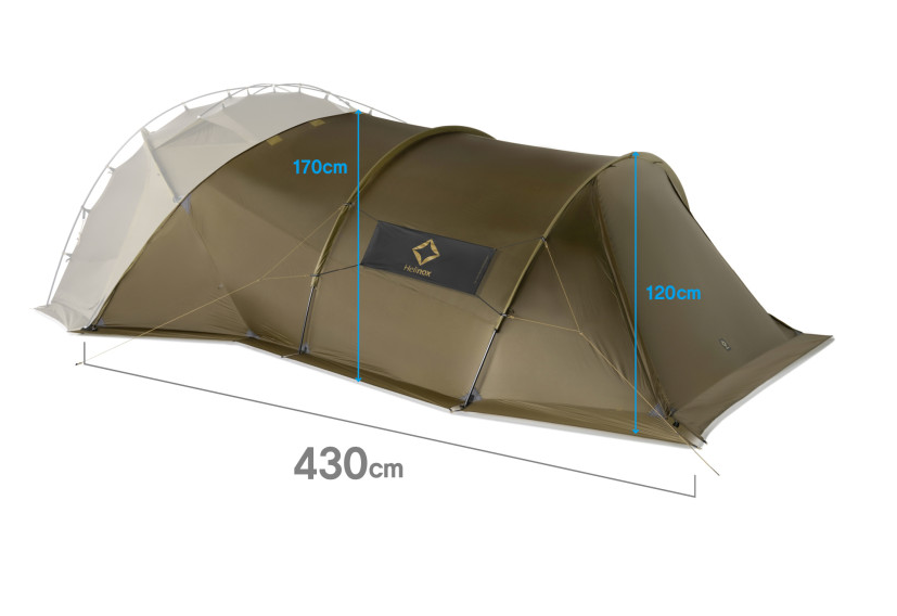 [Helinox] Bedroom Tent For Nona Dome 4.0/ Black & Tan Colors
