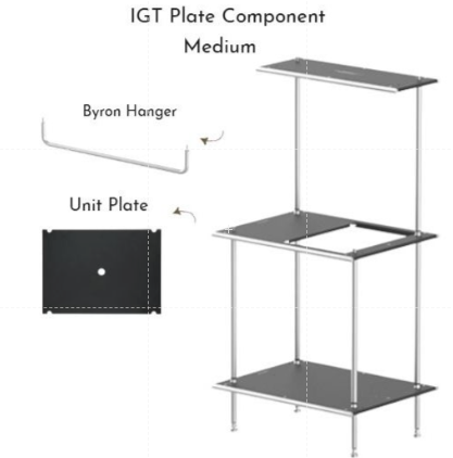 [Comma9] Byron Multi-function IGT Plate Shelf & Hanger