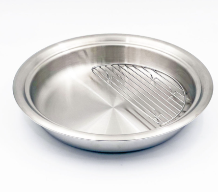 [finnilo] 316ti Stainless Stew Pot with Roaster Pan (Pumpkin)