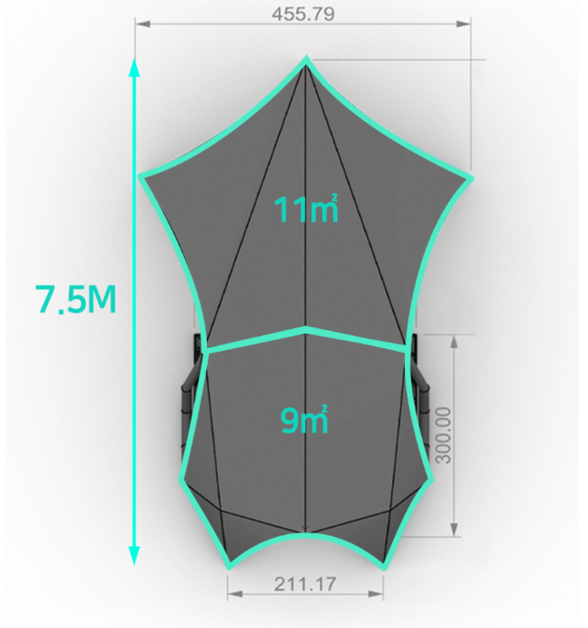 [Coody] Havena Air Tent, Family Tent with Extended Tarp