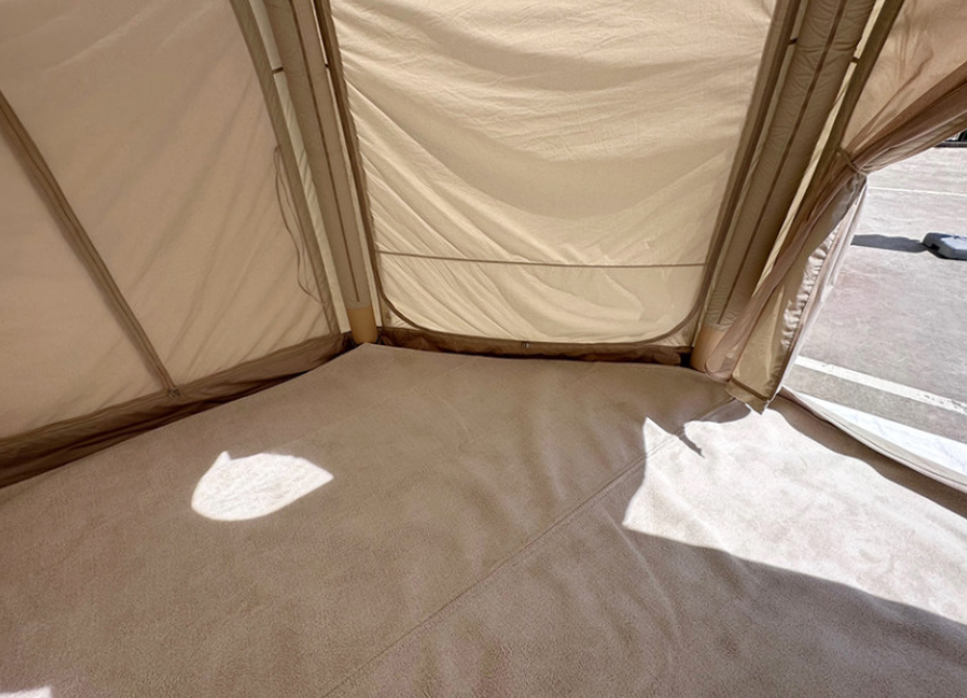 COODY Havena Air Tent用カーペットセット、アイボリー＆ダークカーキカラー