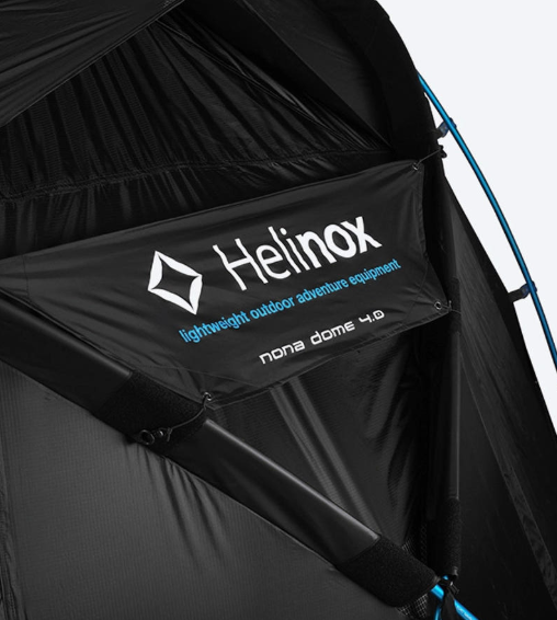[Helinox] Nona Dome 4 Tent, Black Color, Blue Poles