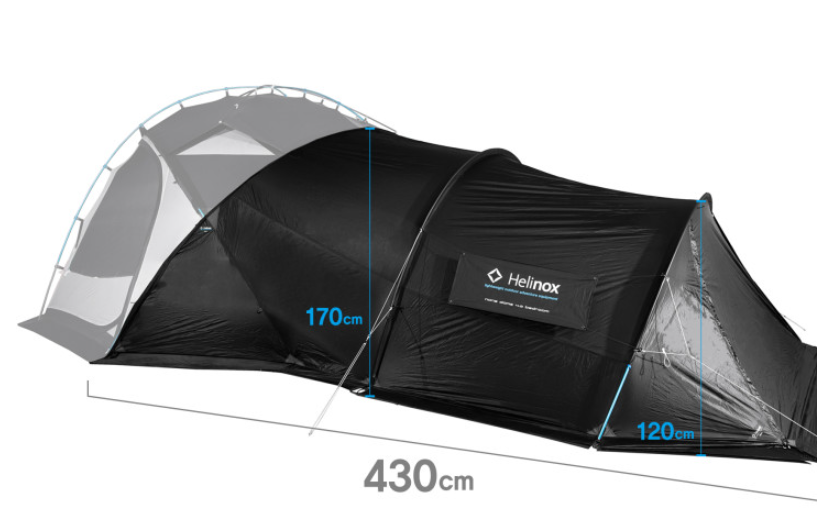 Helinox] Nona Dome 4 Tent, Black Color, Blue Poles – SeoulLife