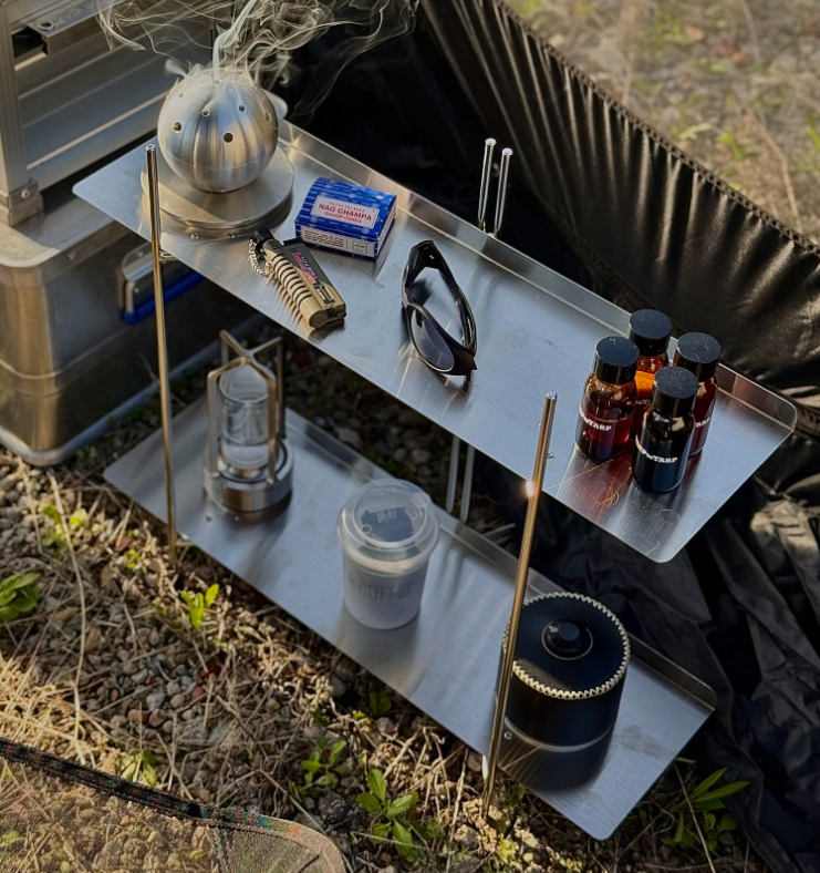 [GRIT] All Stainless 304 Camping Shelf, Side Table