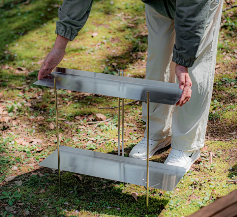 [GRIT] All Stainless 304 Camping Shelf, Side Table