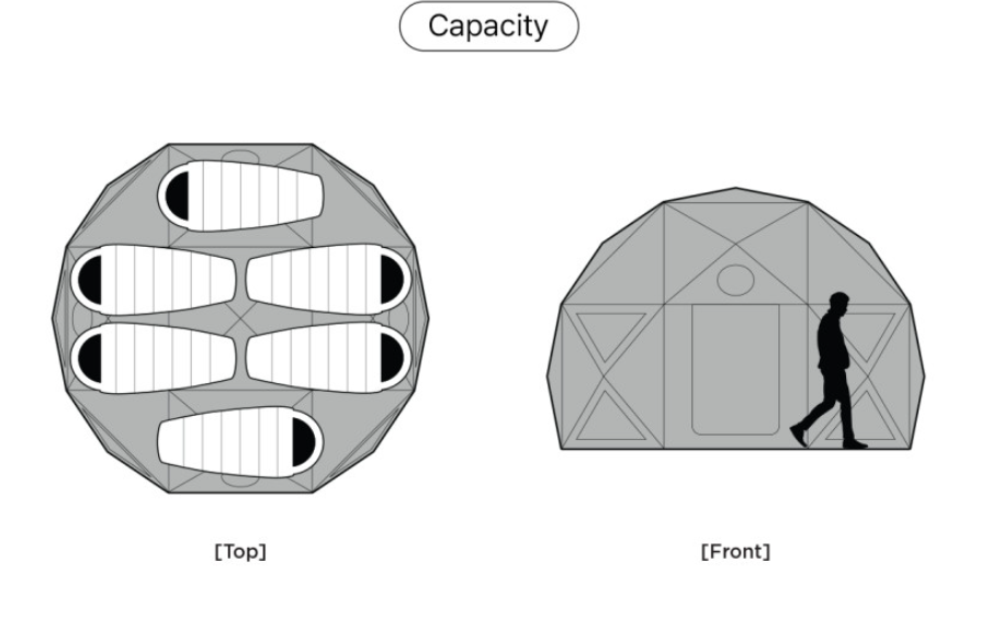 [OBTN] BASE-X Dome Tent for 5-6 People