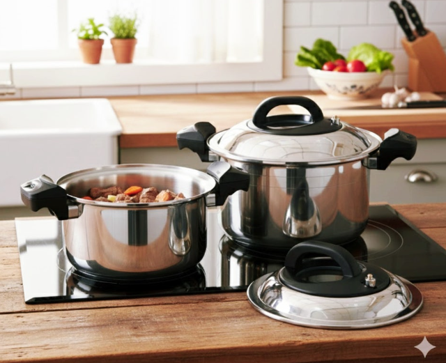 [Altenbach] STS 316 Ti, 5-Ply Multi-Cook Stainless Pressure Pot