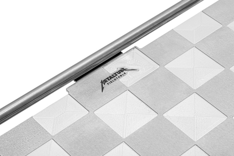 [Hideoff] Metal Tube Checker Board & Chrome Series 2P Table