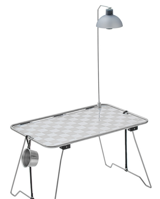 [Hideoff] Metal Tube Checker Board & Chrome Series 2P Table