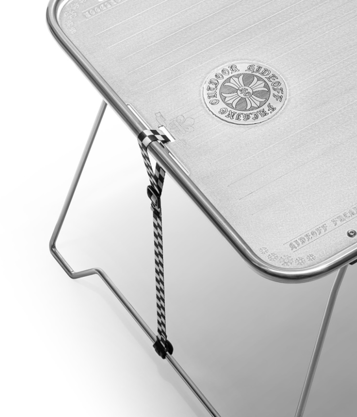 [Hideoff] Metal Tube Checker Board & Chrome Series 2P Table