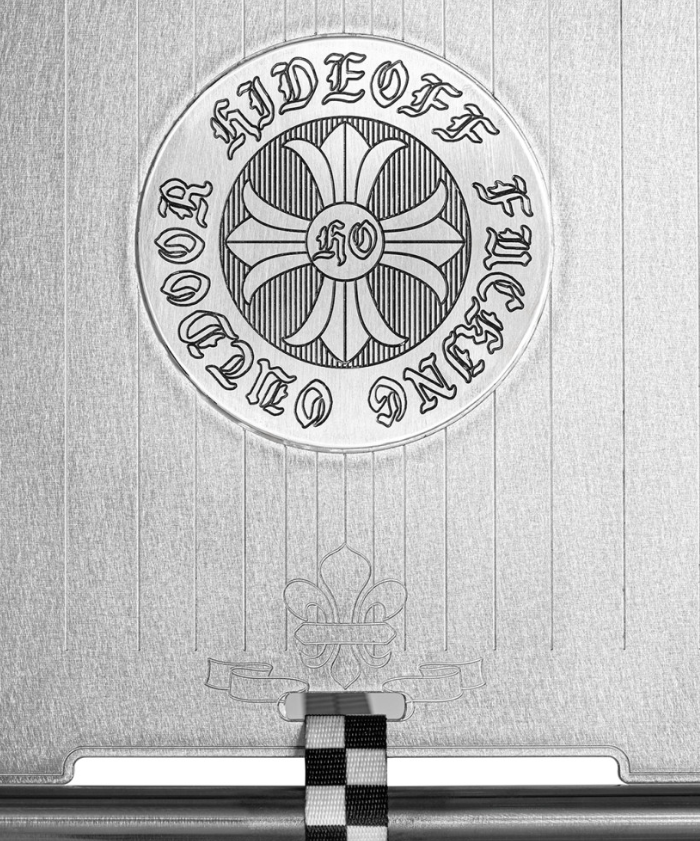 [Hideoff] Metal Tube Checker Board & Chrome Series 2P Table