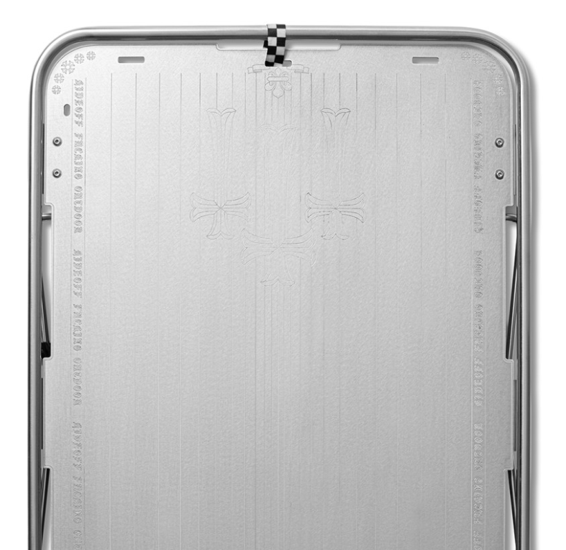 [Hideoff] Metal Tube Checker Board & Chrome Series 2P Table
