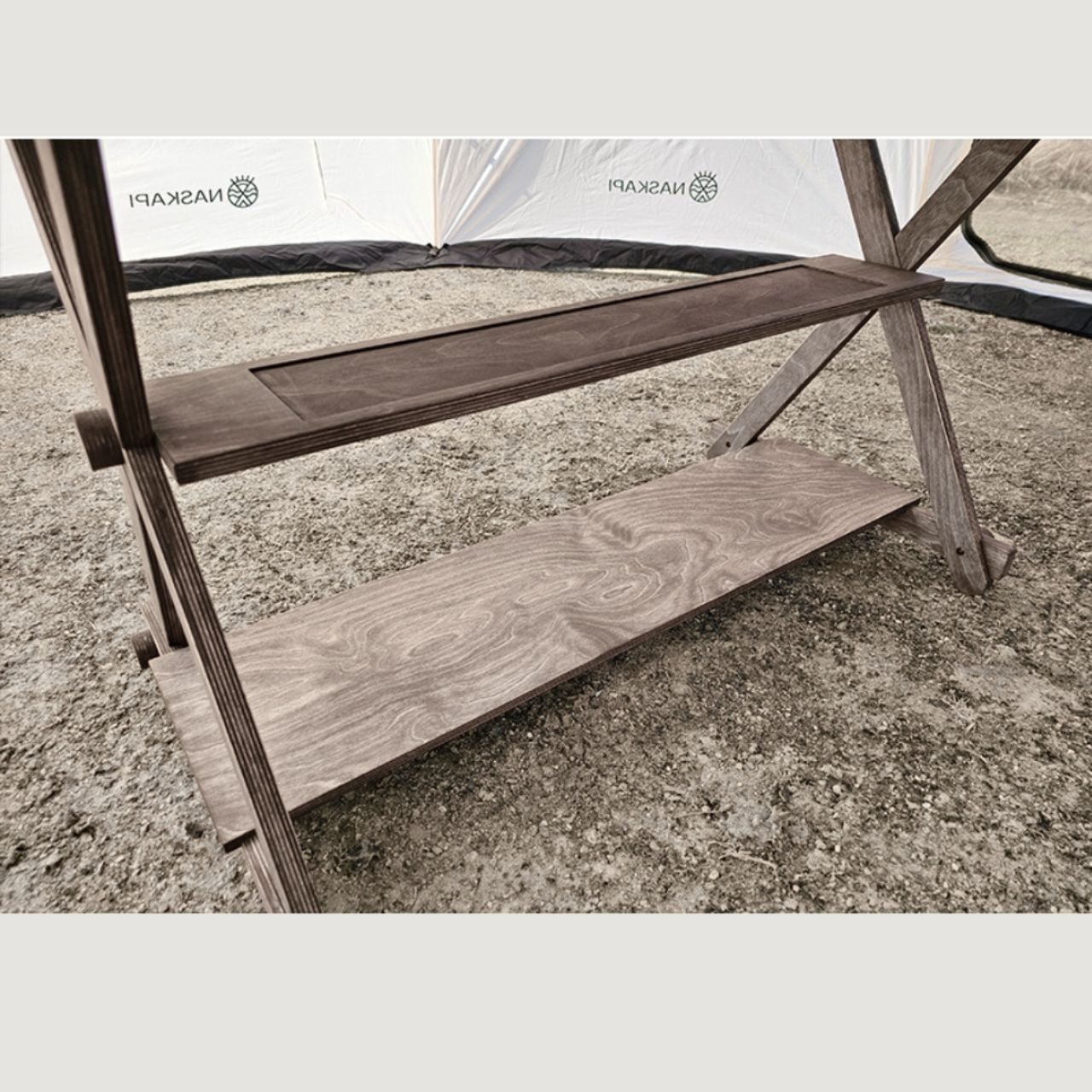 [Beomi] IGT Stove Plate Convertible Foldable Wood 3 Tier Table