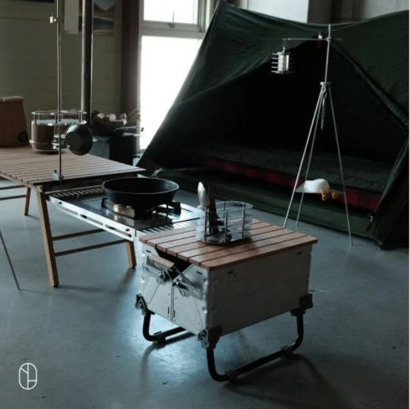 [Kunst Baum] Multi-Purpose Compact Camping Wood Table