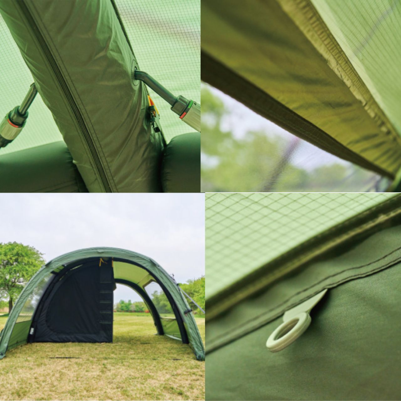 [We Can Trip] Model D Light-Weighted Air Tent, Shelter (Khaki, Black)