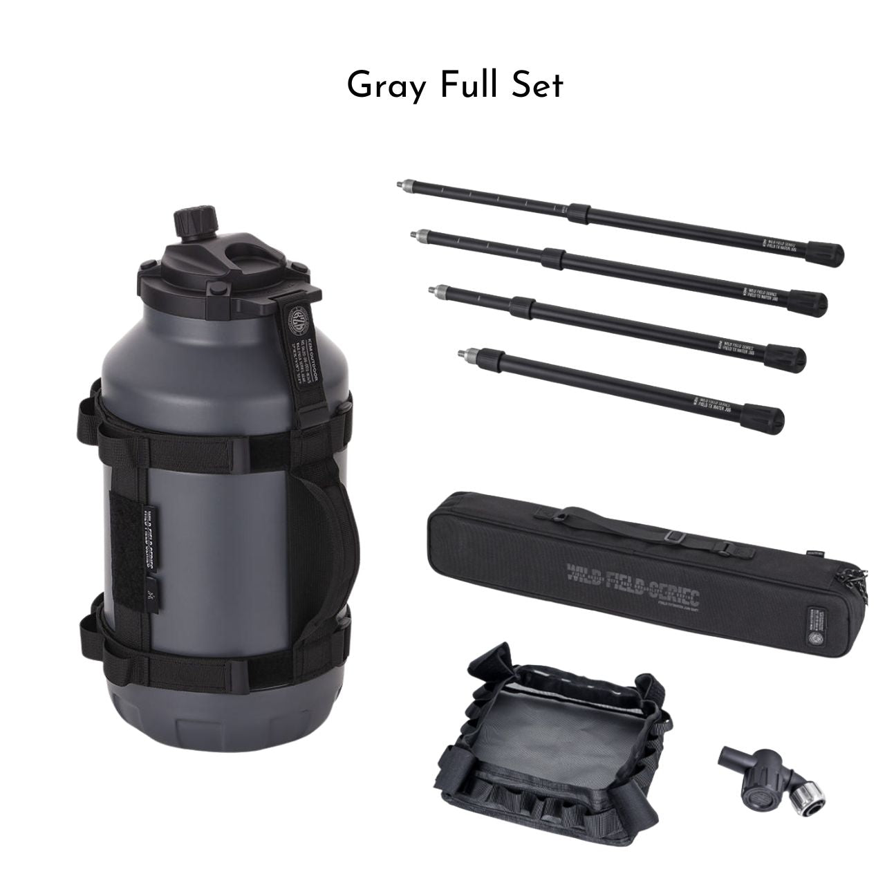 [KZM] Field TX SUS 304 ウォータージャグ 4.5 スタンドポール付き