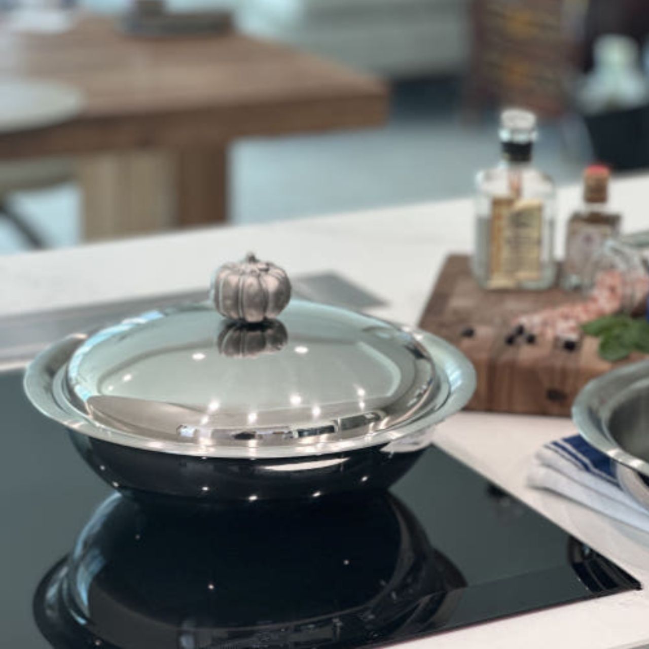 [finnilo] 316ti Stainless Stew Pot with Roaster Pan (Pumpkin)