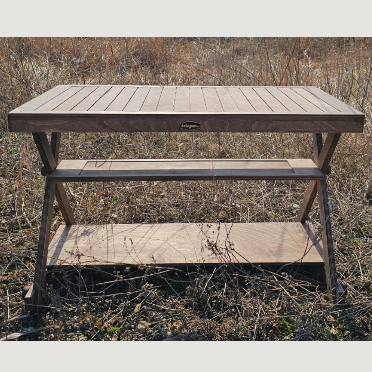 [Beomi] IGT Stove Plate Convertible Foldable Wood 3 Tier Table