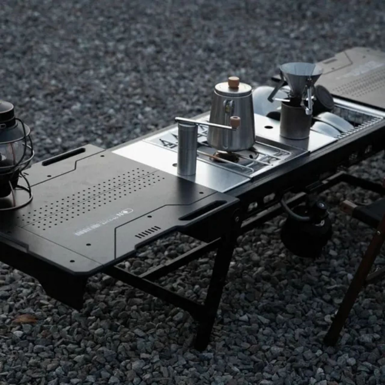 On-U Life] My Own Sliding Camping Table, Wood Folding Table