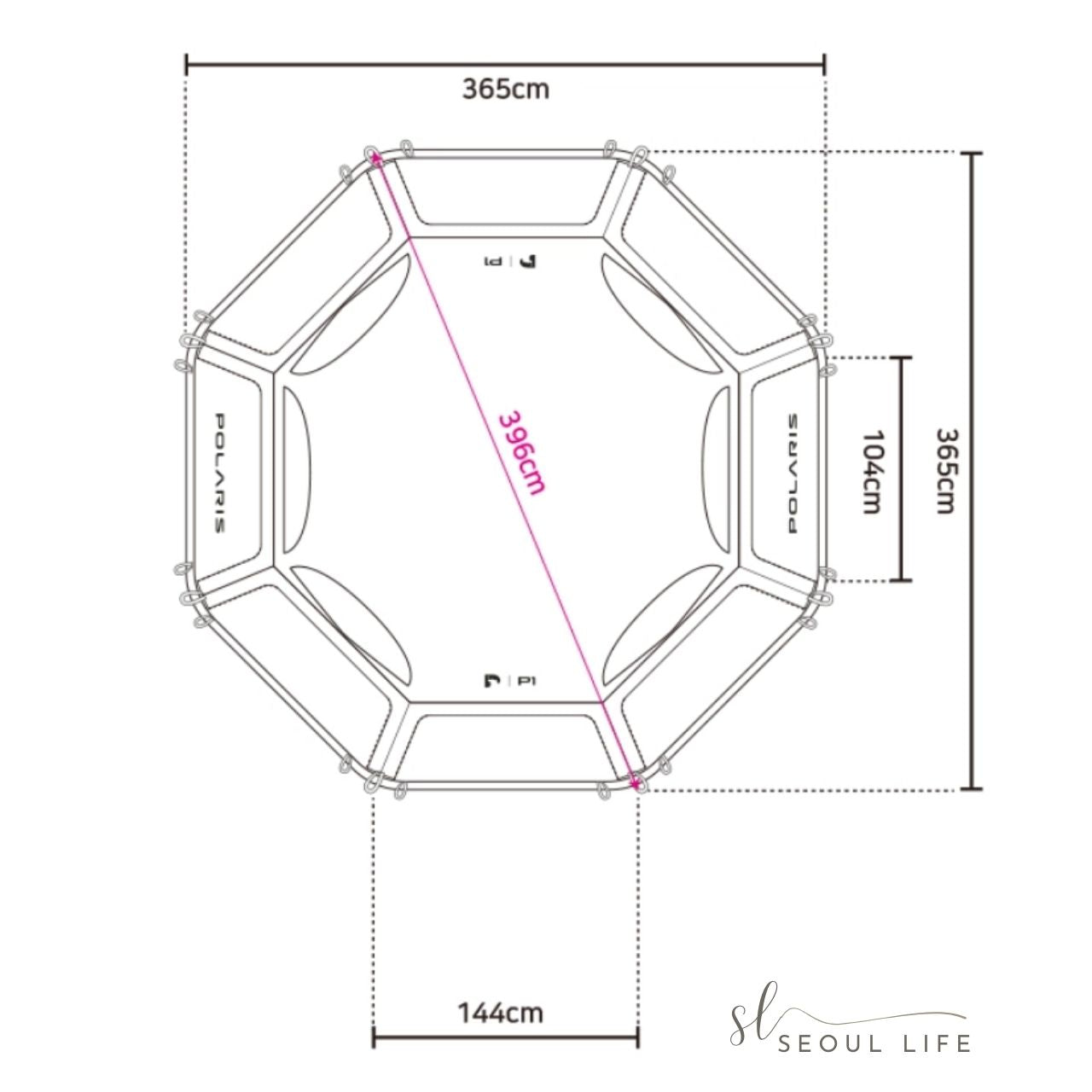 *Polaris* Full fly tent for P1 Pop-up Dome Shelter & Tent