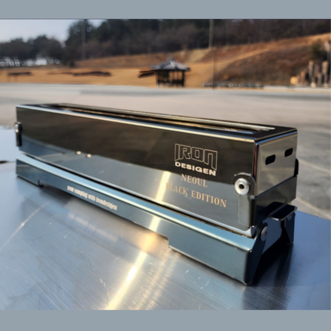 [Iron Design] Neoul Black Edition Indoor & Outdoor Ethanol Fire Stove