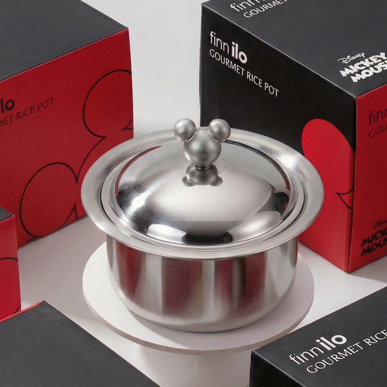 [finnilo] 316Ti 5層ステンレスグルメシチューポット、ミッキーマウス限定エディション。